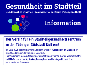 Infoblatt zur Veranstaltung